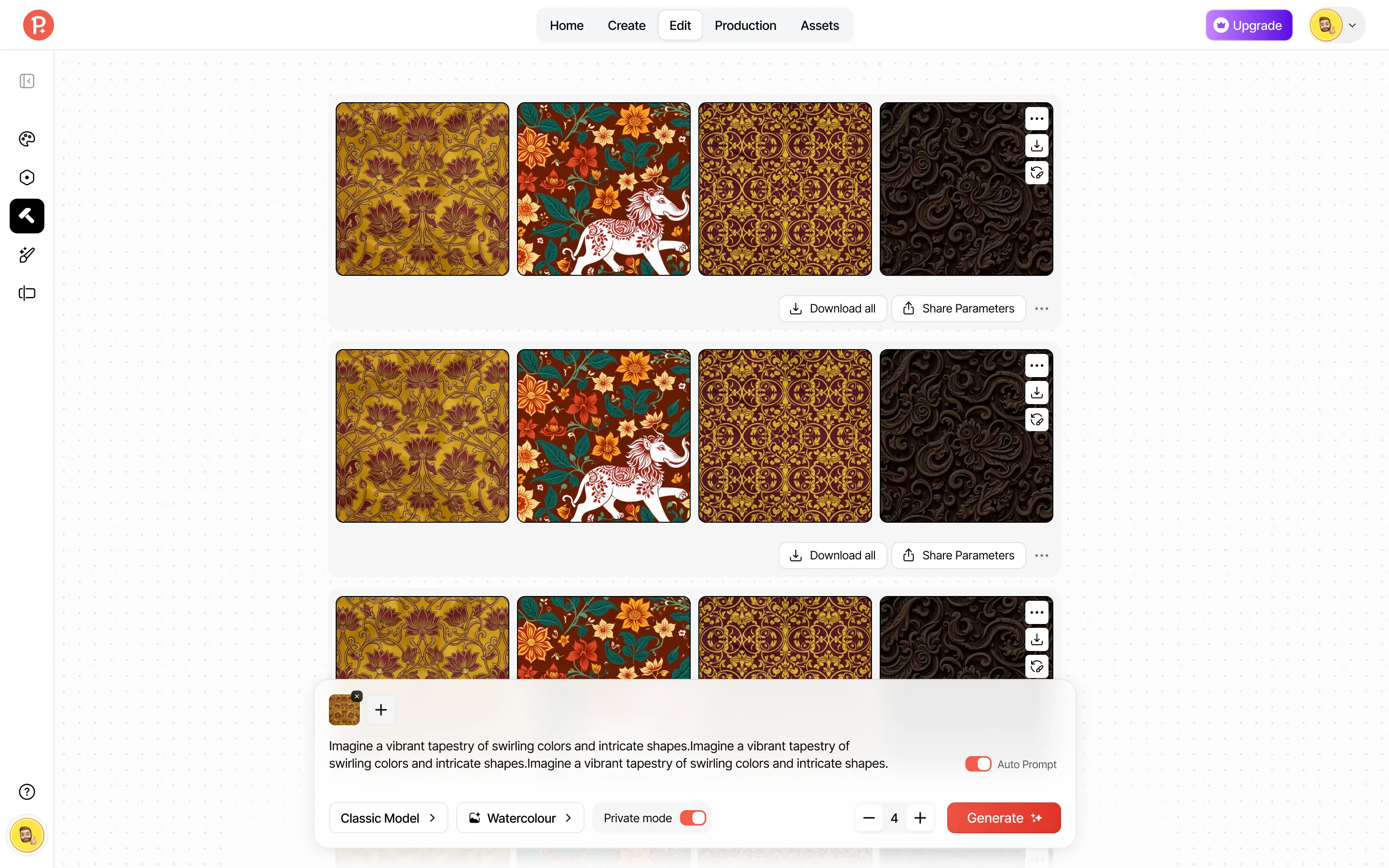 Patterned.ai — editor